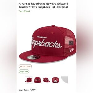 New Era Arkansas Razorbacks Hat